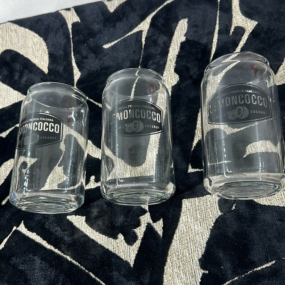 Lemoncocco set of 3  glass